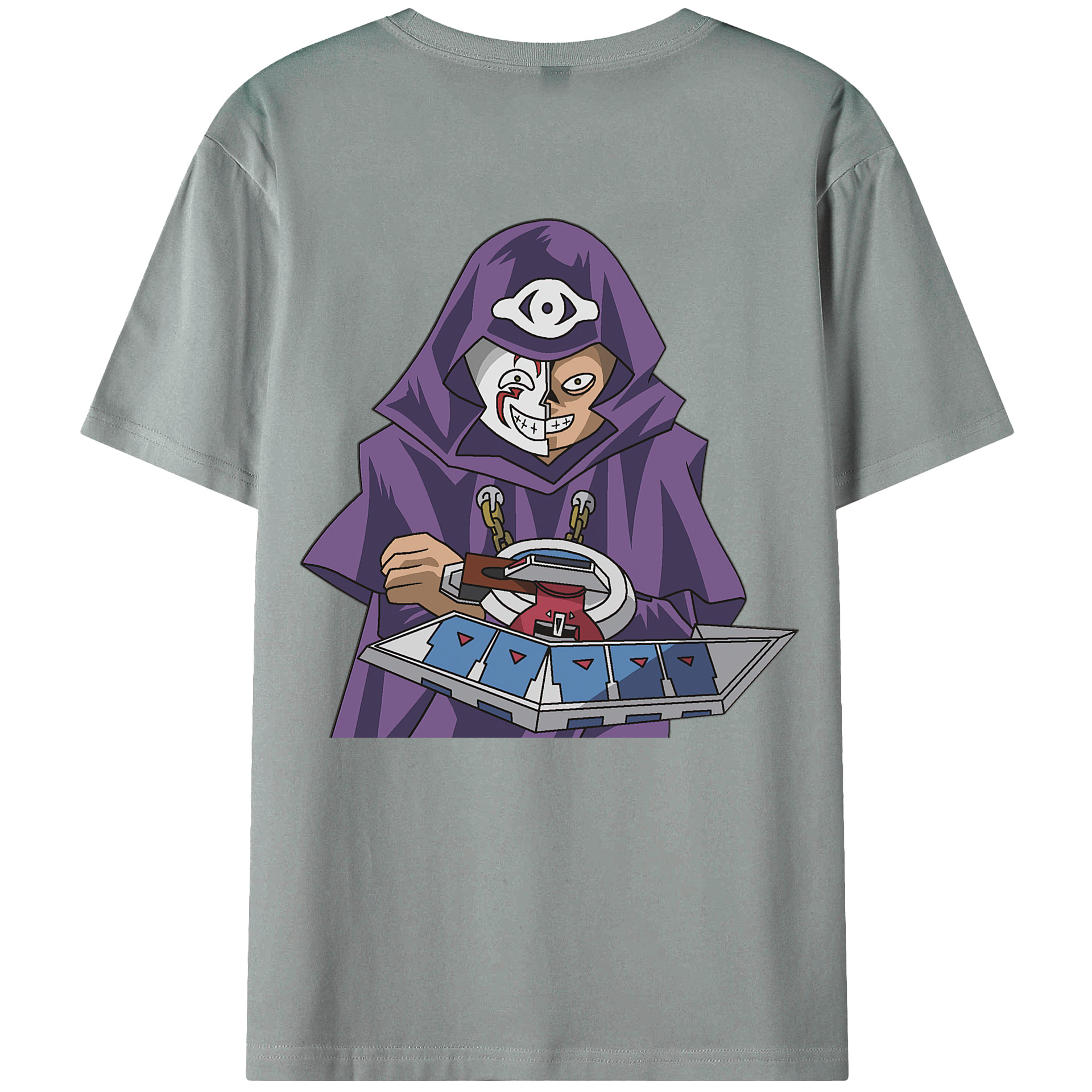 （画像用） 遊☆戯☆王 Yu-Gi-Oh! 綿100％ メンズ半袖Tシャツ（バックプリント） 通気性